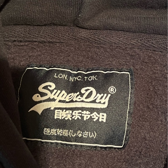 Superdry hoodie fitted style in black. Excellent condition. - Picture 9 of 11